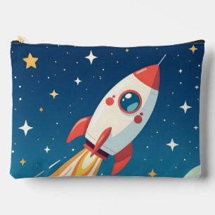 Bolsito Accesorio Grande Cute cohete espacial despegando