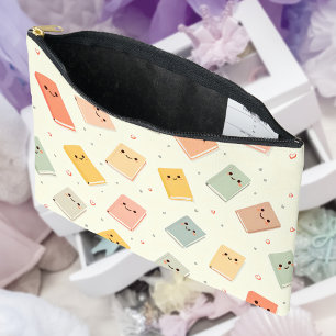 Bolsito Accesorio Grande Cute Kawaii Books Pouch Accesorio