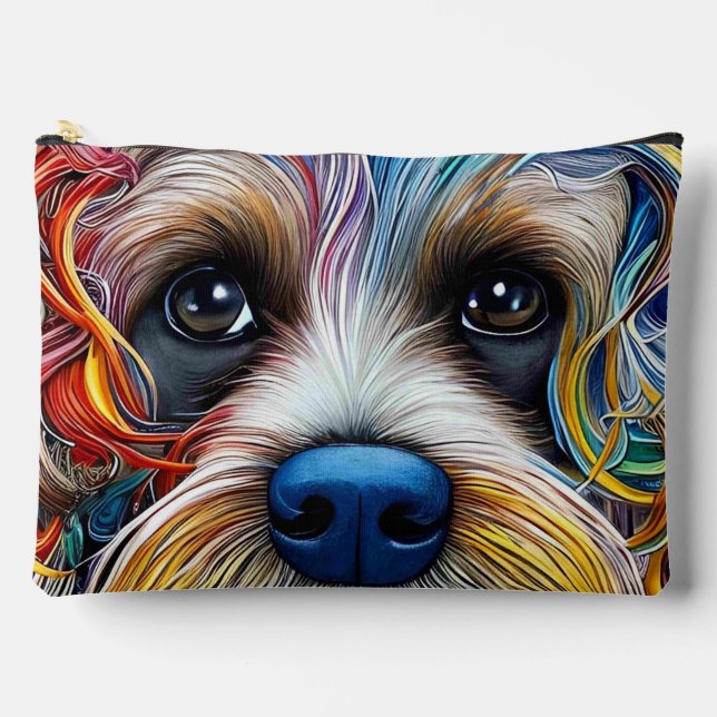 Bolsito Accesorio Grande Cute Pop Art Terrier (Anverso)