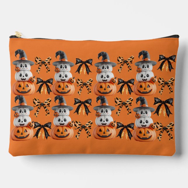 Bolsito Accesorio Grande Cute Spooky Coquette Halloween Pumpkin  (Anverso)