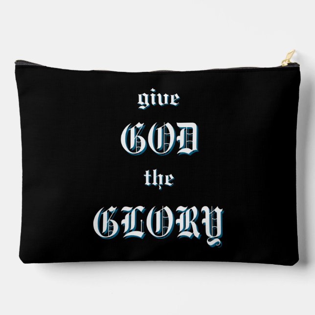 Bolsito Accesorio Grande Dale A Dios La Gloria Justificada Hoodie (Reverso )