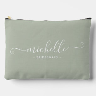 Bolsito Accesorio Grande Dama de Honor Personalizada Minimalista Chic en Po
