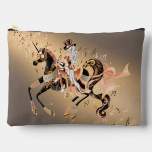 Bolsito Accesorio Grande Dama de Steampunk y caballo mecánico