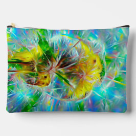 Bolsito Accesorio Grande Dandelions etéreos en Neon Dreamscape