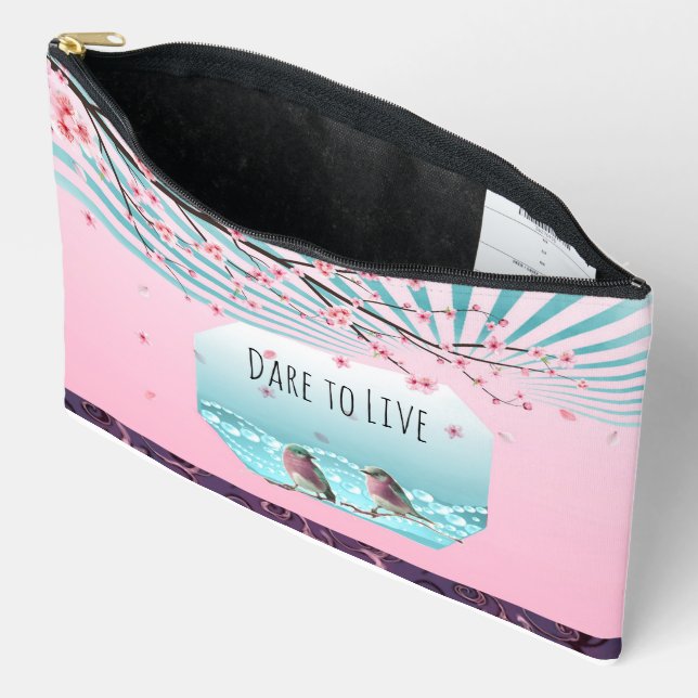 Bolsito Accesorio Grande Dare to Live  (Abierto)
