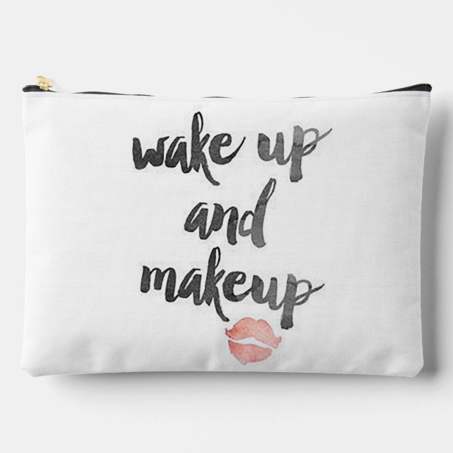 Bolsito Accesorio Grande Despierten y maquillen (Anverso)