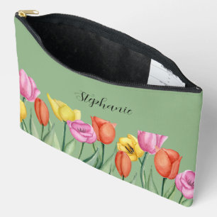 Bolsito Accesorio Grande Día de la Madre florido tulipán personalizado 2024