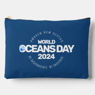 Bolsito Accesorio Grande Día Mundial de los Océanos Olas de la Tierra Estil