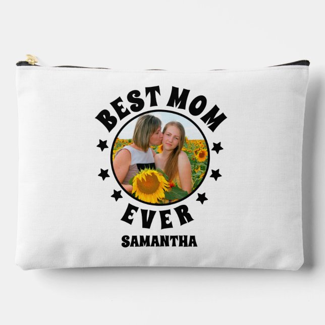 Bolsito Accesorio Grande Día personalizado de la mejor madre que nunca foto (Anverso)