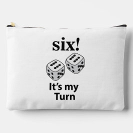 Bolsito Accesorio Grande Dice Rolling Six It's My Turn Roll Dice Makeup Bag
