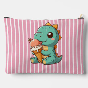 Bolsito Accesorio Grande Dino de comer helado lindo