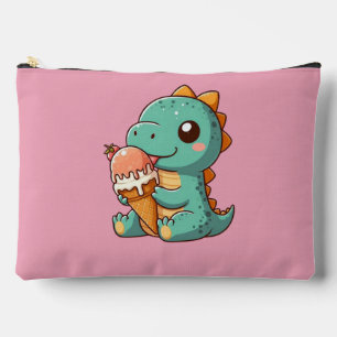 Bolsito Accesorio Grande Dino de comer helado lindo