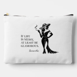 Bolsito Accesorio Grande Diseño de cotización de estilo glam personalizado