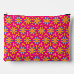 Bolsito Accesorio Grande Diseño de Flor Geométrica Colorida