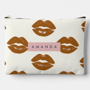 Bolsito Accesorio Grande Diseño de impresión de pinzas marrones de Moda per