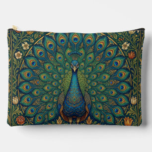 Bolsito Accesorio Grande Diseño de pavo real bohemio vintage elegante