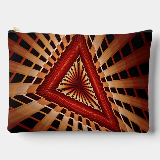 Bolsito Accesorio Grande Diseño gráfico fractal moderno de 3D Fantasy Netwo (Anverso)