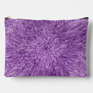 Bolsito Accesorio Grande Diseño moderno y chic en morado con efecto brillo