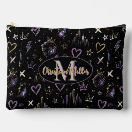 Bolsito Accesorio Grande Doodle Cósmico de Grafiti Urbano Personalizado