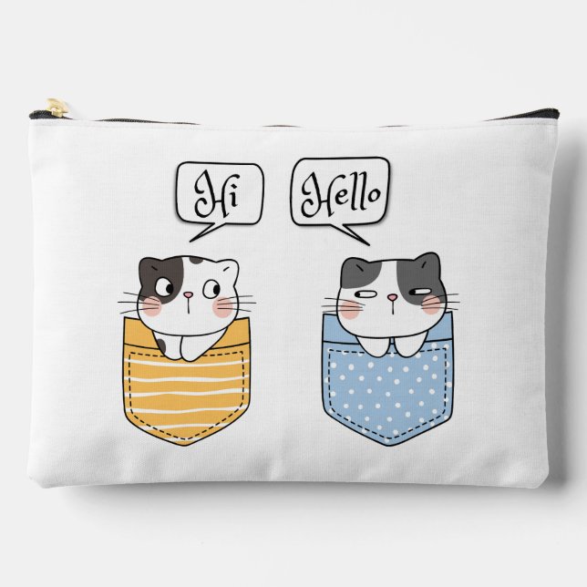 Bolsito Accesorio Grande dos gatos (Anverso)