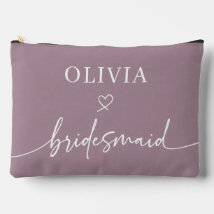 Bolsito Accesorio Grande Dusty Purple Bridesmaid
