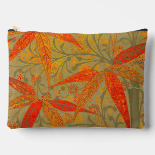 Bolsito Accesorio Grande Earthy Bamboo Art Print Naranja