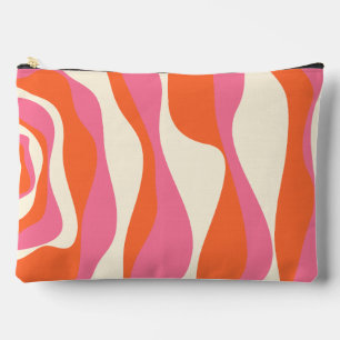 Bolsito Accesorio Grande Ebb y Flow 4 - Rosa, Naranja y Crema