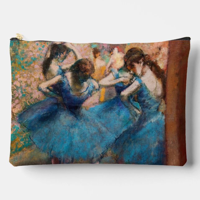 Bolsito Accesorio Grande Edgar Degas - Bailarinas de azul (Anverso)