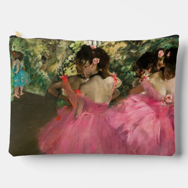 Bolsito Accesorio Grande Edgar Degas - Bailarinas de rosa (Anverso)