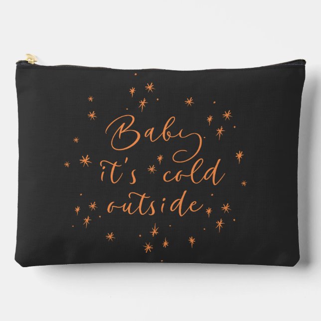 Bolsito Accesorio Grande el bebé está frío afuera (Anverso)