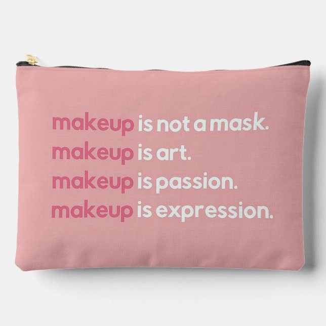 Bolsito Accesorio Grande El maquillaje es... (Anverso)
