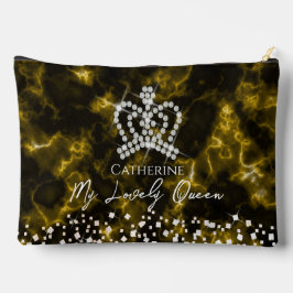 Bolsito Accesorio Grande El oro reluciente de la corona