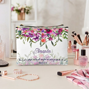 Bolsito Accesorio Grande El Señor es fiel floral personalizada