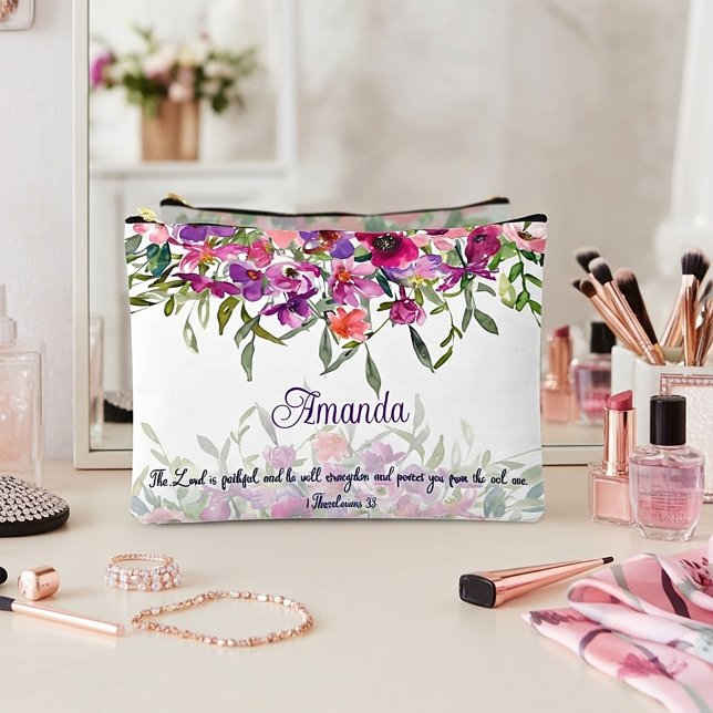 Bolsito Accesorio Grande El Señor es fiel floral personalizada (Subido por el creador)