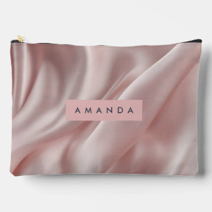 Bolsito Accesorio Grande Elegancia de Satén Pastel Suave Personalizada