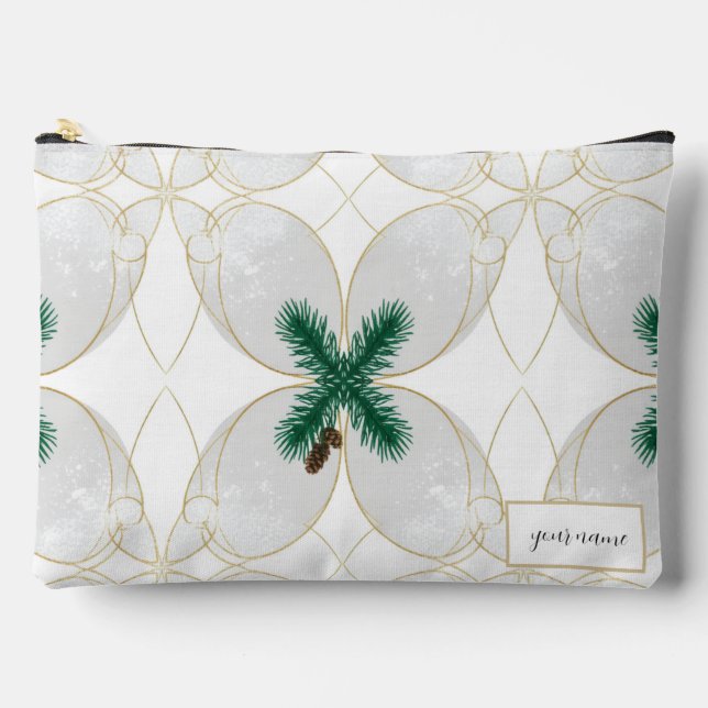 Bolsito Accesorio Grande Elegant Gold Eucalyptus MerryMist Holiday Cork Coa (Anverso)