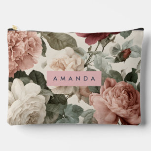 Bolsito Accesorio Grande Elegantes Rosas victorianos personalizados en Rubo