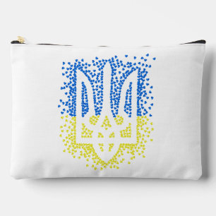 Bolsito Accesorio Grande Emblema ucraniano trident tryzub esparce corazones