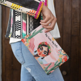 Bolsito Accesorio Grande Empoderamiento en Flor: Monograma Personalizado