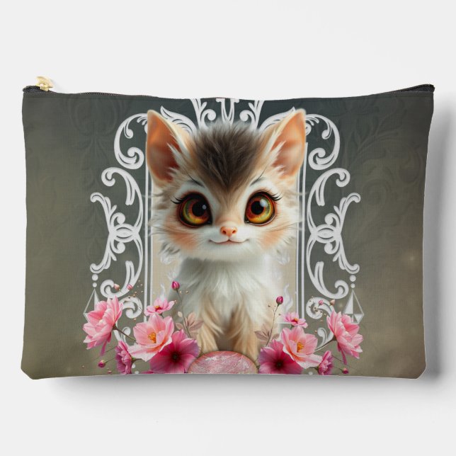 Bolsito Accesorio Grande Encantador, gatito esponjoso (Anverso)