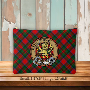 Bolsito Accesorio Grande Escudo del Clan MacDuff sobre Tartán