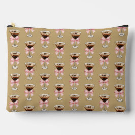 Bolsito Accesorio Grande Espresso Martini Pattern Brown
