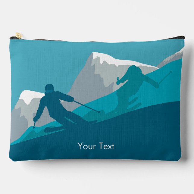 Bolsito Accesorio Grande Esquí alpino personalizado (Anverso)