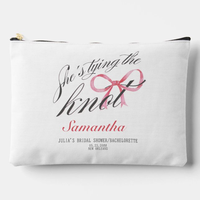 Bolsito Accesorio Grande Está Atando el Lazo Coquette Fiesta de Despedida d (Anverso)