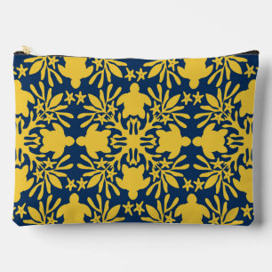 Bolsito Accesorio Grande estampado aloha quilt hawaiano honu