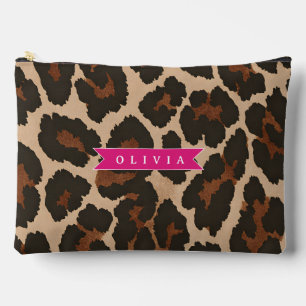 Bolsito Accesorio Grande Estampado Animal Chic Personalizado de Leopardo Ro