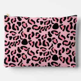 Bolsito Accesorio Grande Estampado Animal Moderno de Leopardo Rosa