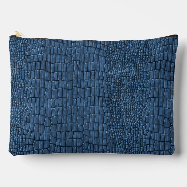 Bolsito Accesorio Grande Estampado de caimán  (Anverso)