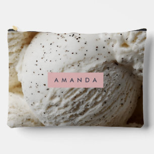 Bolsito Accesorio Grande Estética personalizada de crema de hielo de vainil