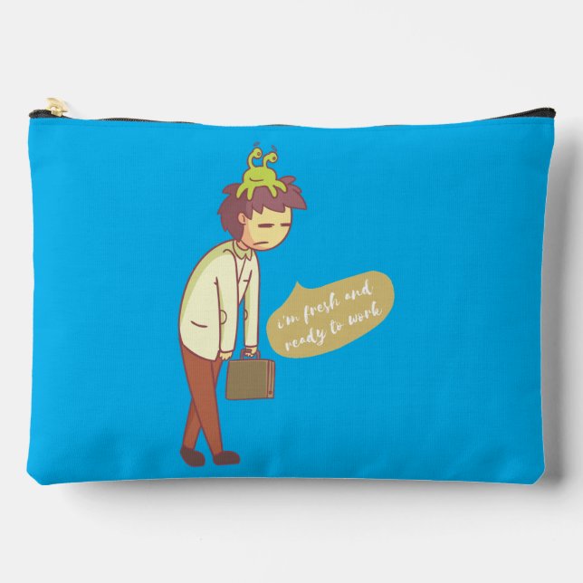 Bolsito Accesorio Grande estoy fresco y listo para trabajar (Anverso)